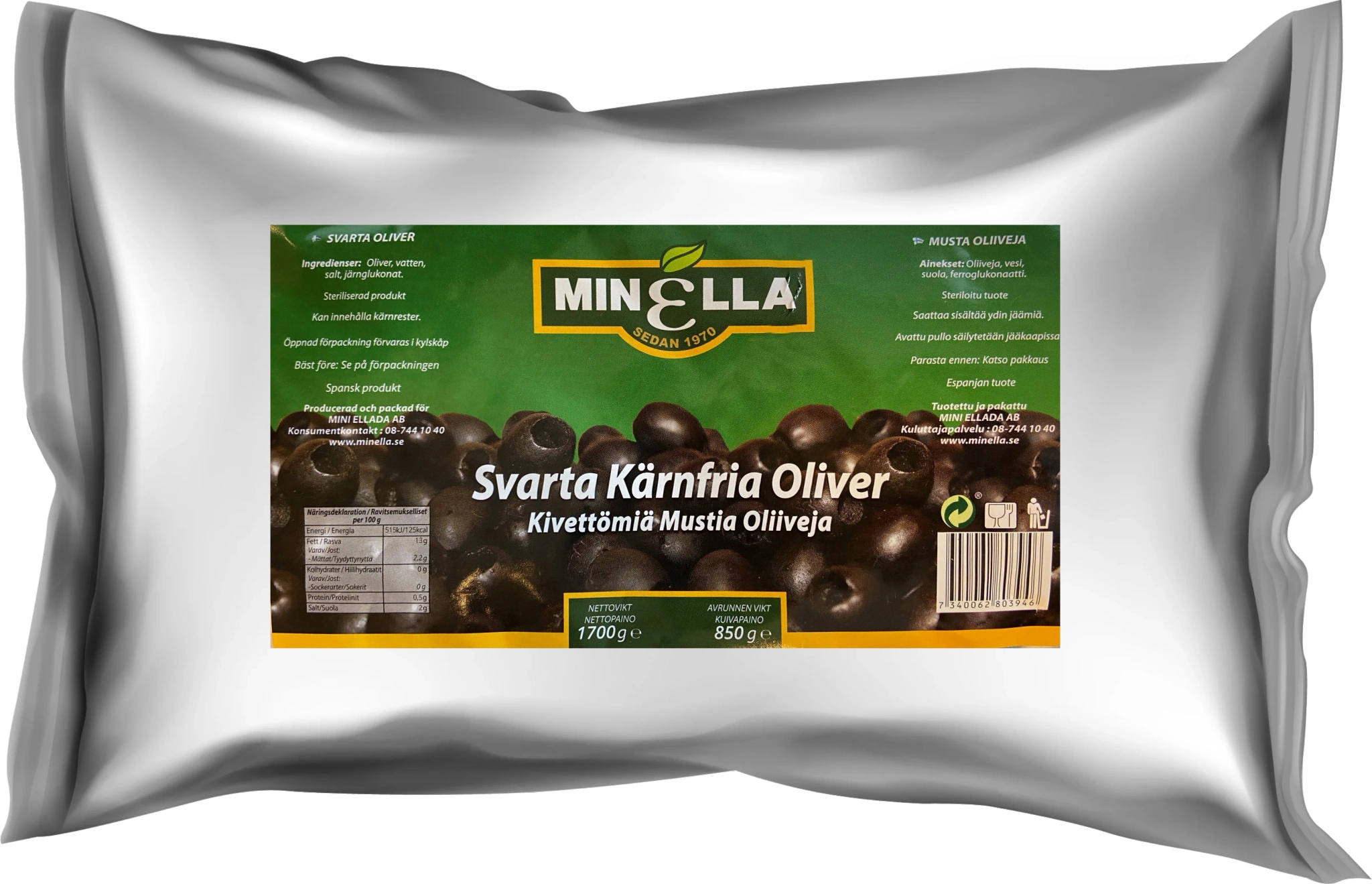 Oliver svarta kärnfria