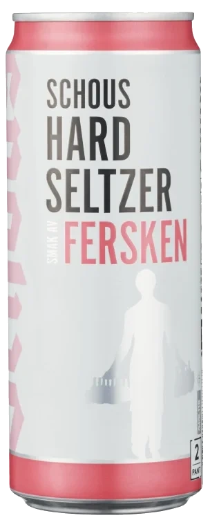 Schous Hard Seltzer Fersken 0,33l boks