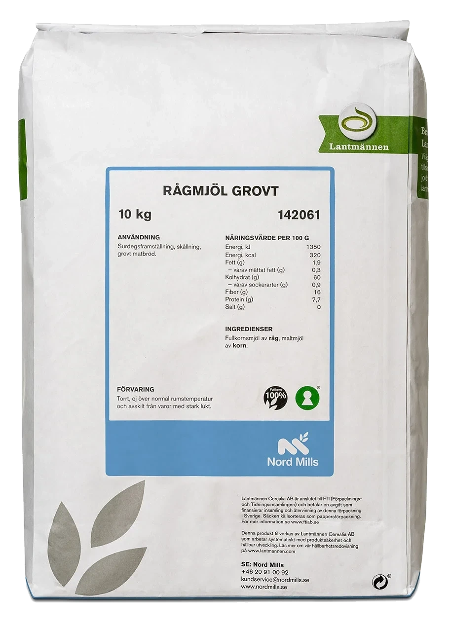 Rågmjöl Grovt 10 kg