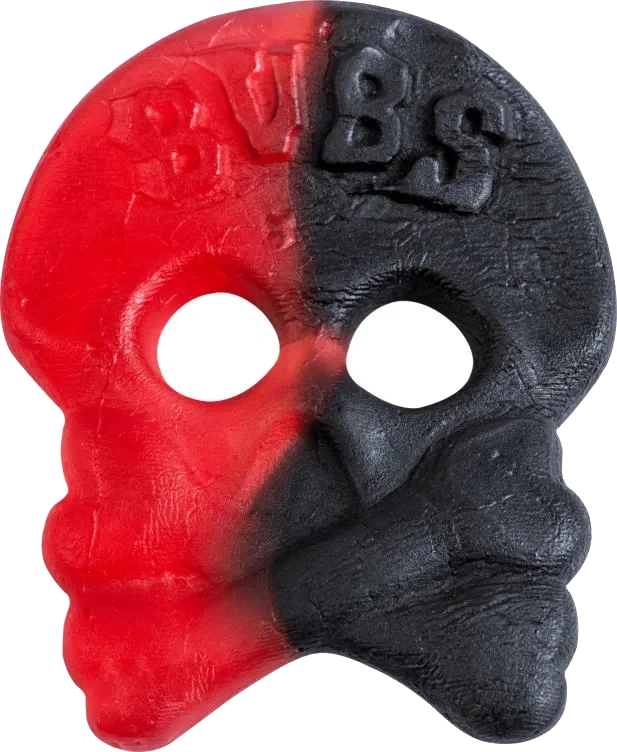 Bubs Raspberry Salty Licorice Skalle 4kg