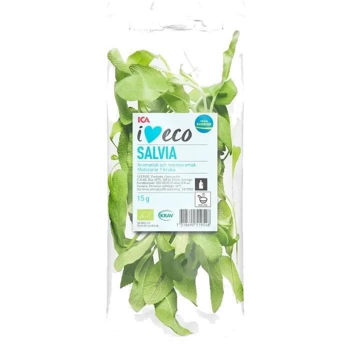 Salvia flowpack 15g Ekologisk Klass 1 ICA I love eco
