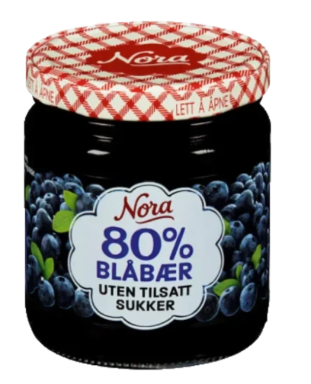 Nora Blåbærsyltetøy 275g