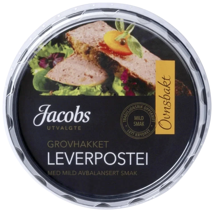 Jacobs Utvalgte Leverpostei Grovhakket