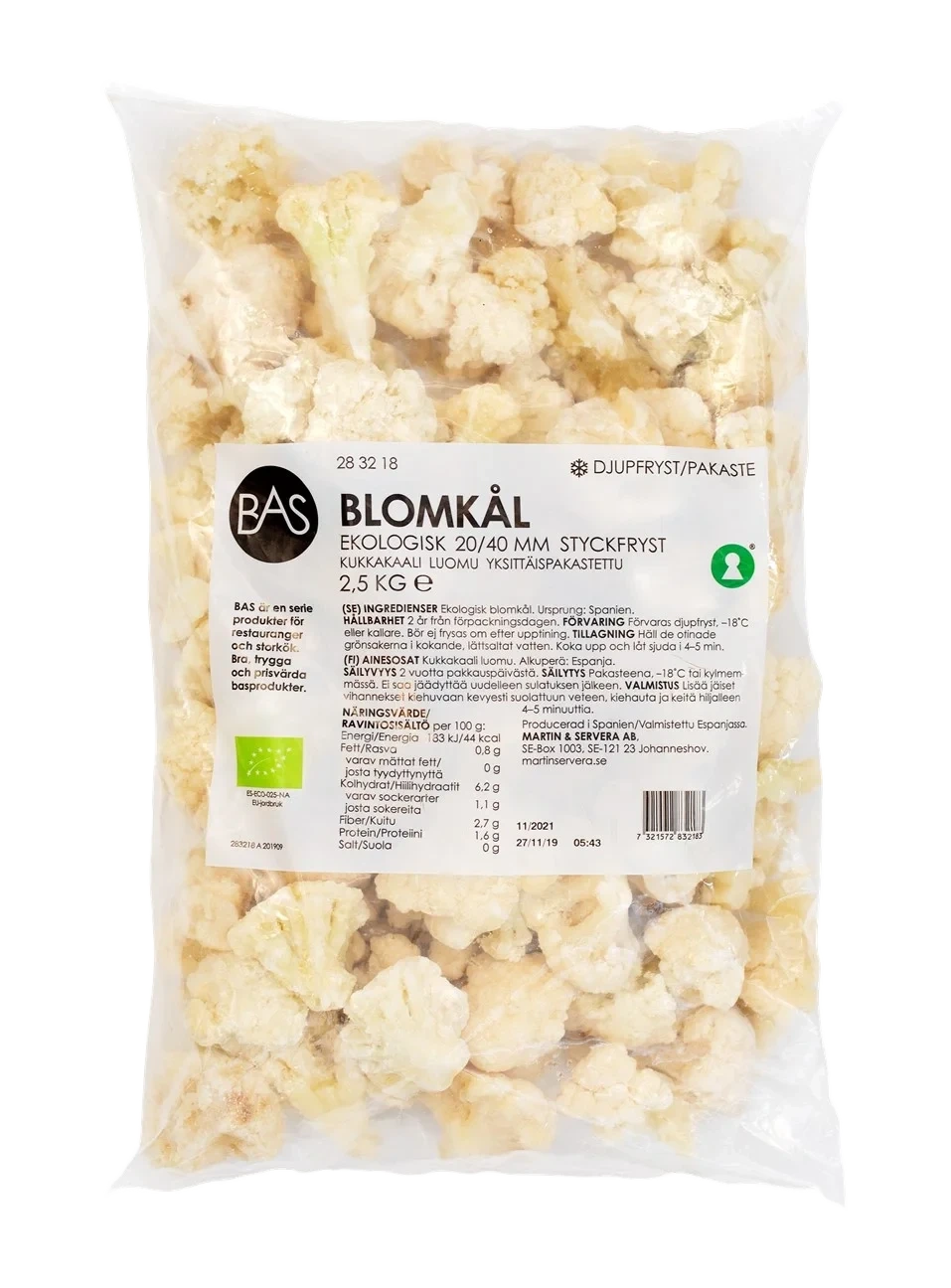 Blomkål Ekologisk