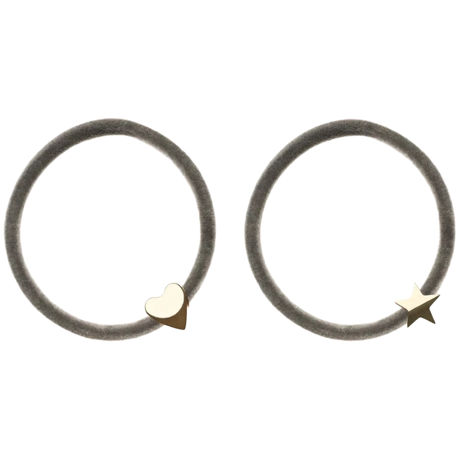 Dark 2 Pk Velvet Hair Tie