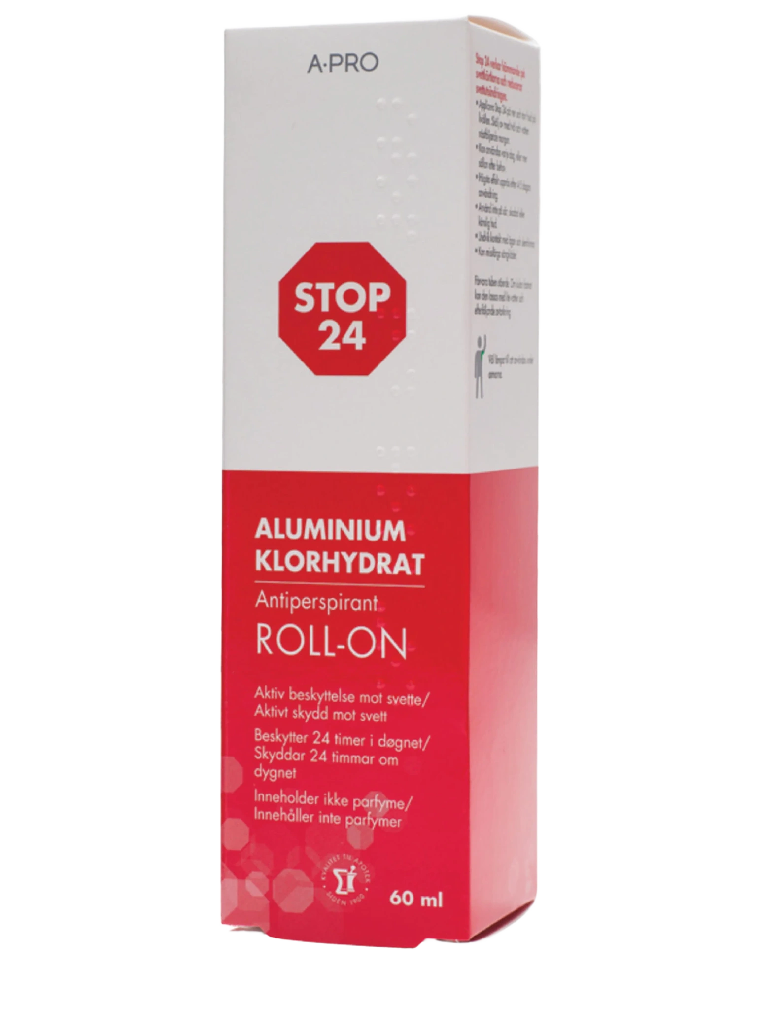 Stop 24 Roll-On antiperspirant, 60 ml