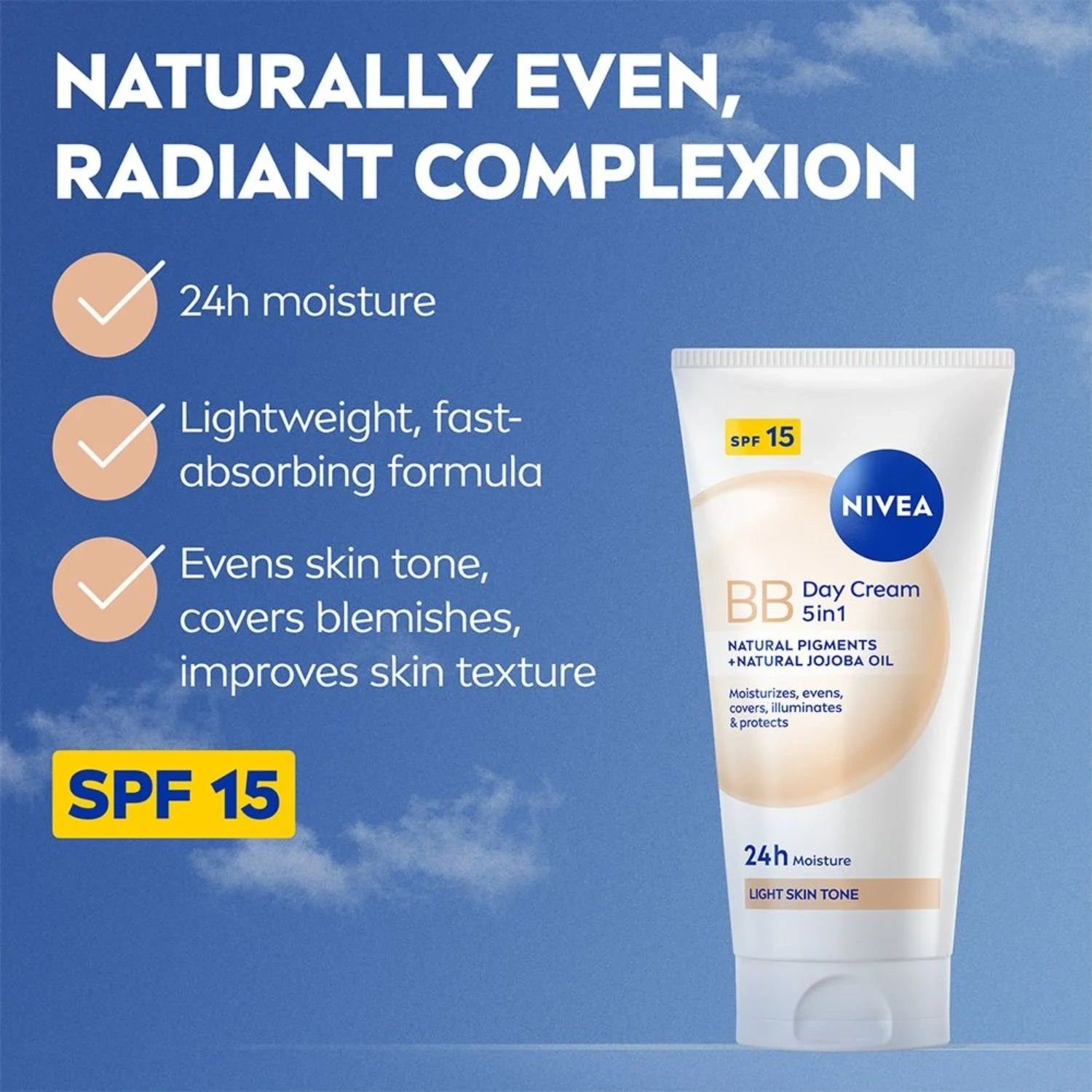 BB Tinted Moisturiser SPF 15 Light