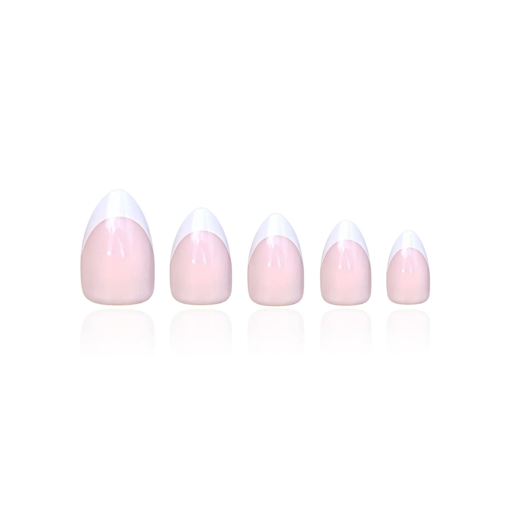DUFFBEAUTY Classic French, Medium Almond Classic French, Medium Almond