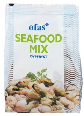 Seafoodmix Rå Stå pose 400g Øfas