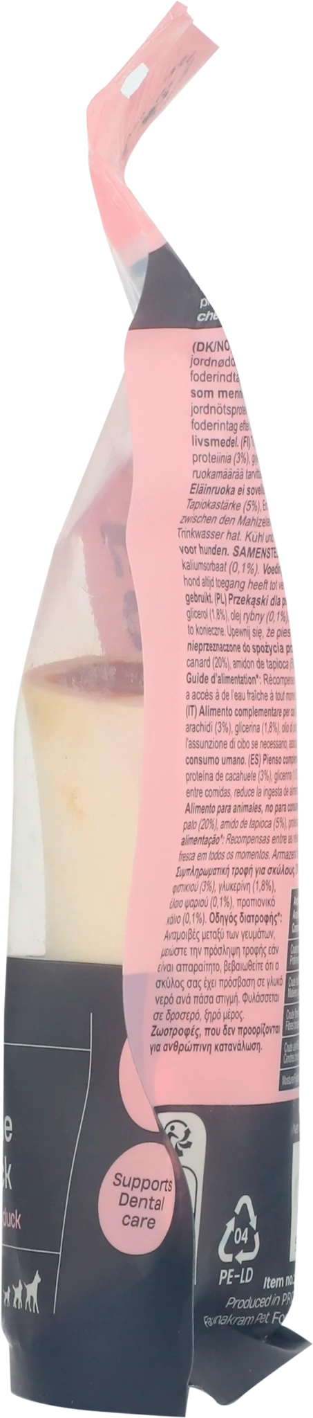 Faunakram Natural beef bone with stuffing: 92% duc