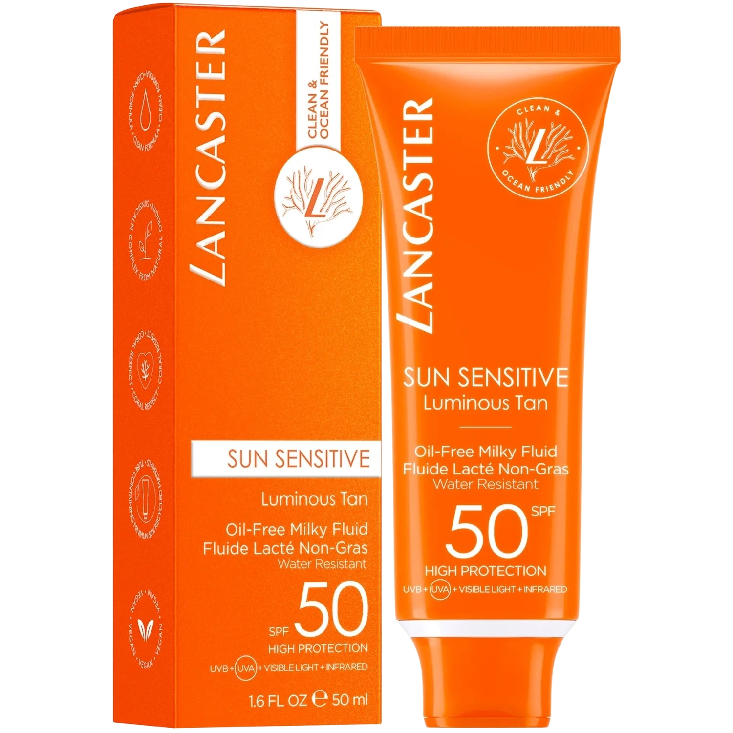 Lancaster Sun Sensitive Oil-Free Milky Fluid SPF50 High Protection 50 ml
