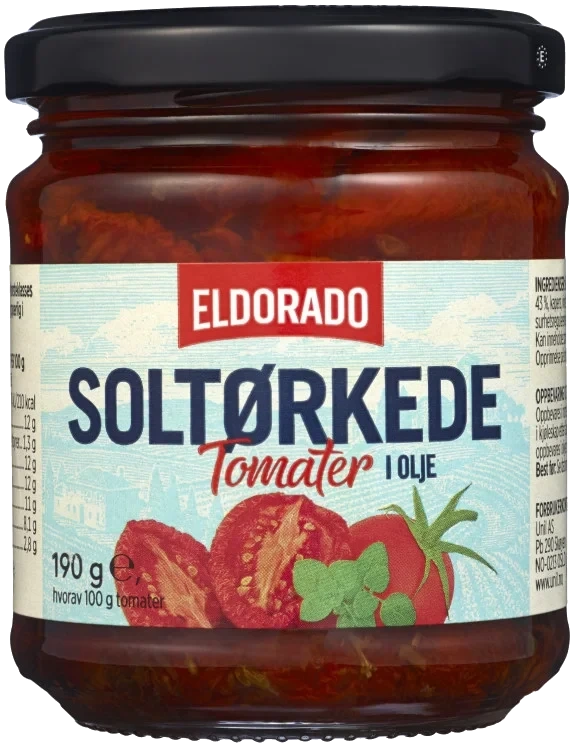 Tomater Soltørkede 190g Eldorado