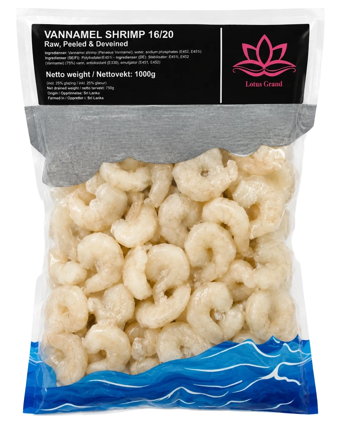 Vannamei Scampi HLSO 16/20 1kg