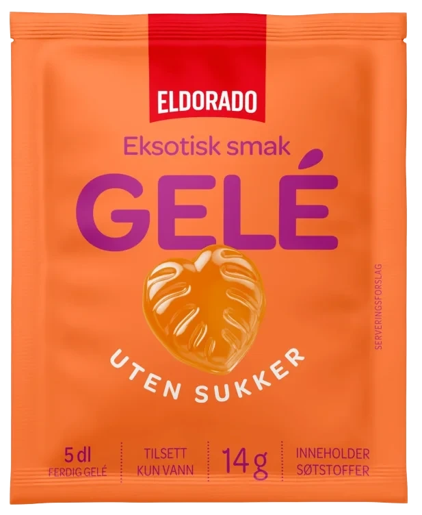 Gele Eksotisk Smak u/sukker 14g Eldorado