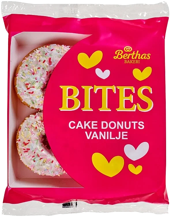 Cakedonuts Vanilje 4pk 150g Berthas