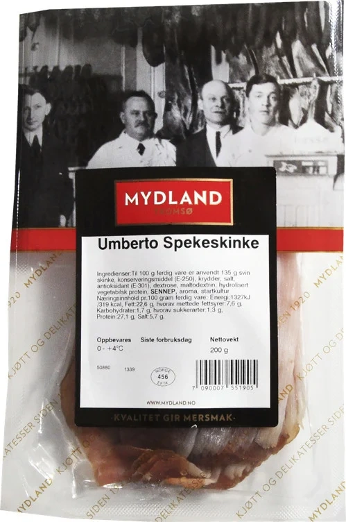 Umberto spekeskinke skivet 200g