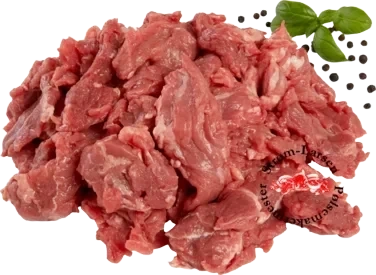 Storfe høyrygg i terninger 500g pr pk