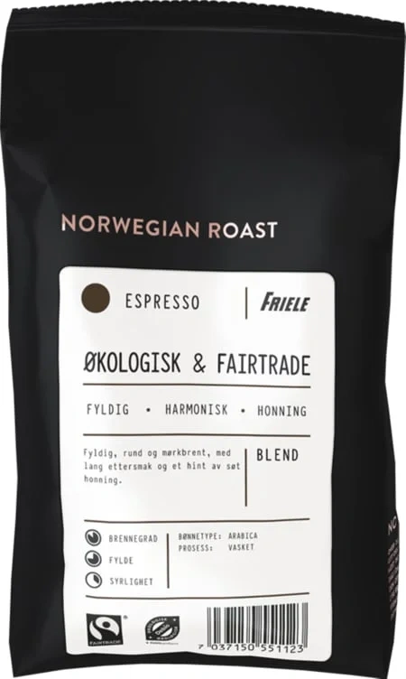 Økolog&fairtrade Espr Hel 500g