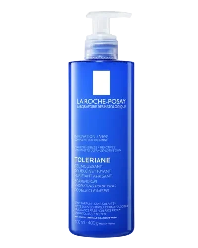 La Roche-Posay Toleriane 2-i-1 skummende ansiktsgele 400 ml