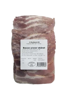 Bacon u/svor skivet   kg