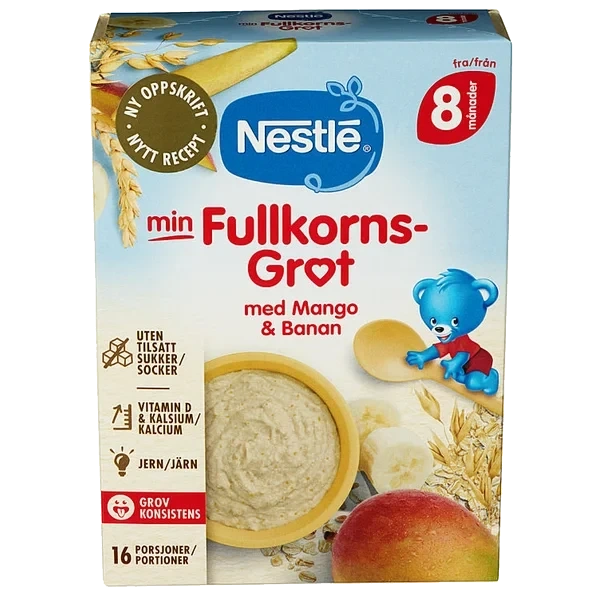 Min Fullkornsgrøt Mango Banan 410g