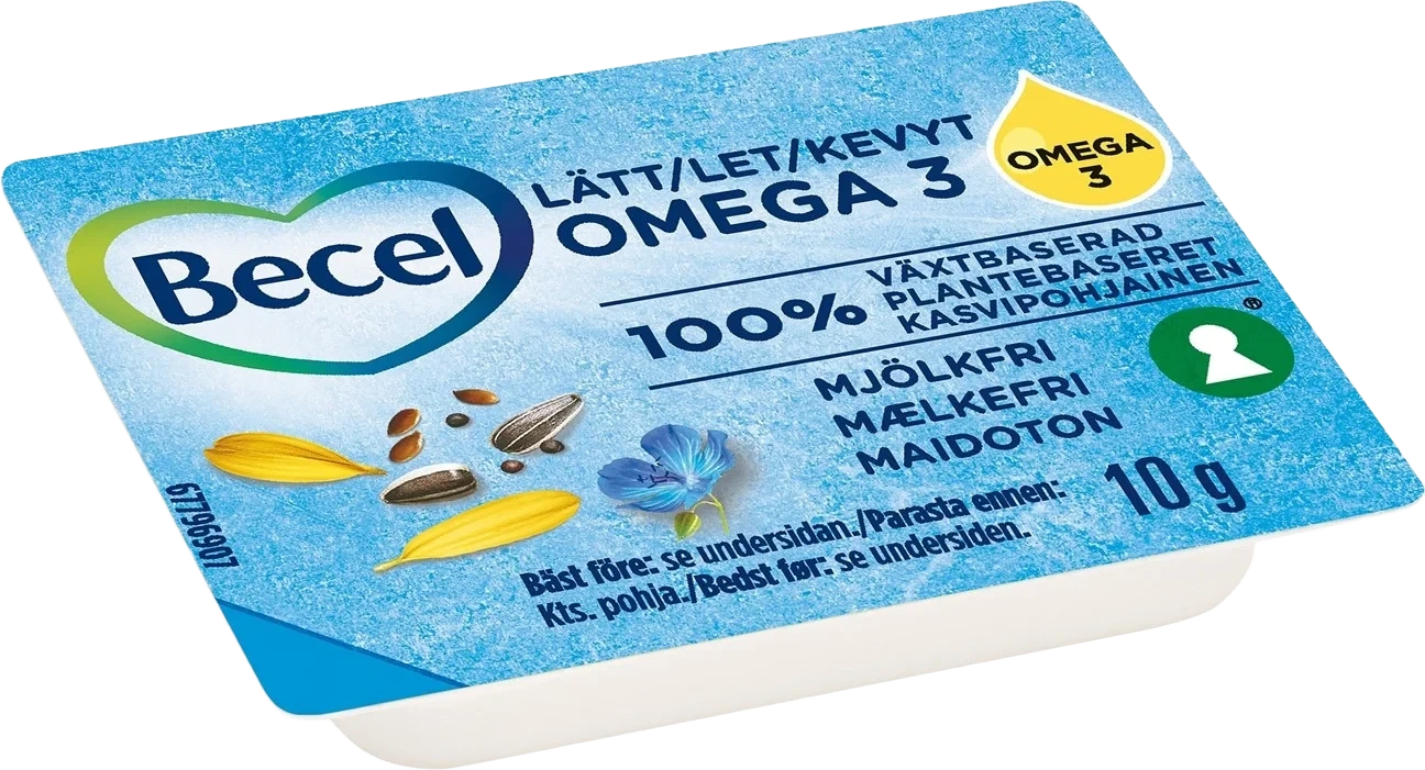 Omega 3, Lettmargarin, Kuvert 200x10g Becel