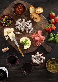 Salami Snacks Parmesan