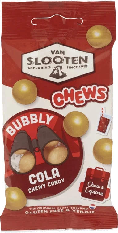 Chews Bubbly Cola 60g Van Slooten