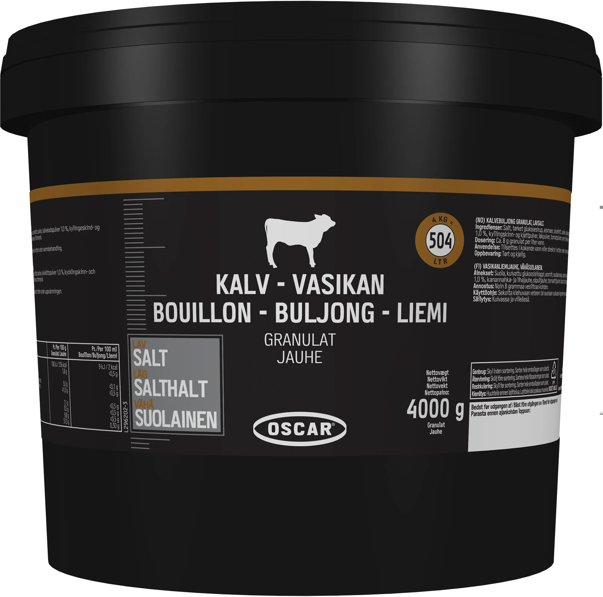 Kalvbuljong granulat Lättsaltad