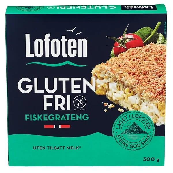 Fiskegrateng Glutenfri 300g Frys Lofoten
