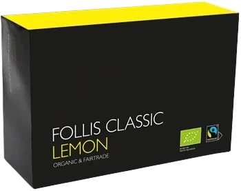 Lemon, Økologisk & Fairtrade, 100stk, Follis Classic