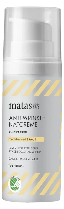 Matas Striber Anti Wrinkle Night Cream For Dry Skin Fragrance Free 50 ml