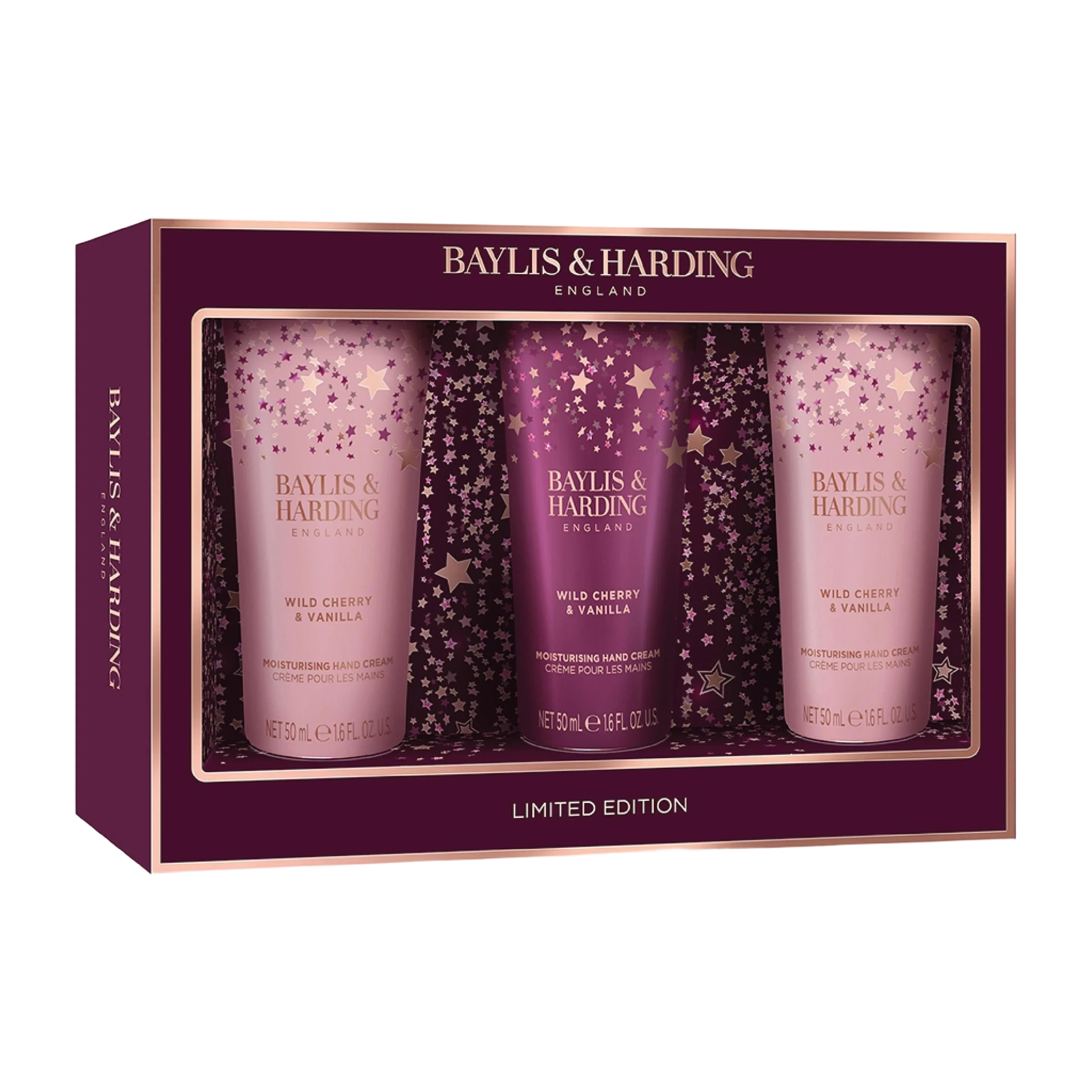 Baylis & Harding Wild Cherry & Vanilla Luxury Hand Treats Gift Set, 1 sett
