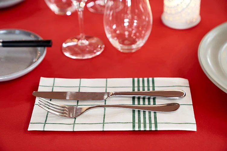 Serviett Towel Napkin Grønn 1/8br
