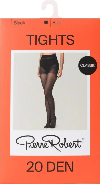 Tights 20 Den Black 36-40 Pierre Robert