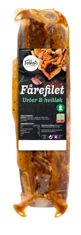 Fårefilet Urter&Hvitløk Ca450g Folkets