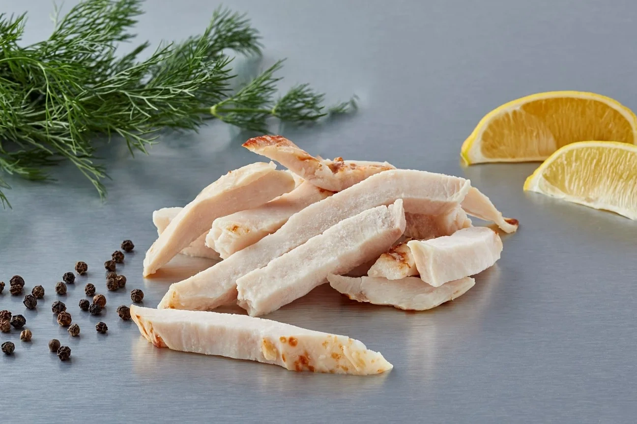 Kycklingbröstfilé grillad strimlad