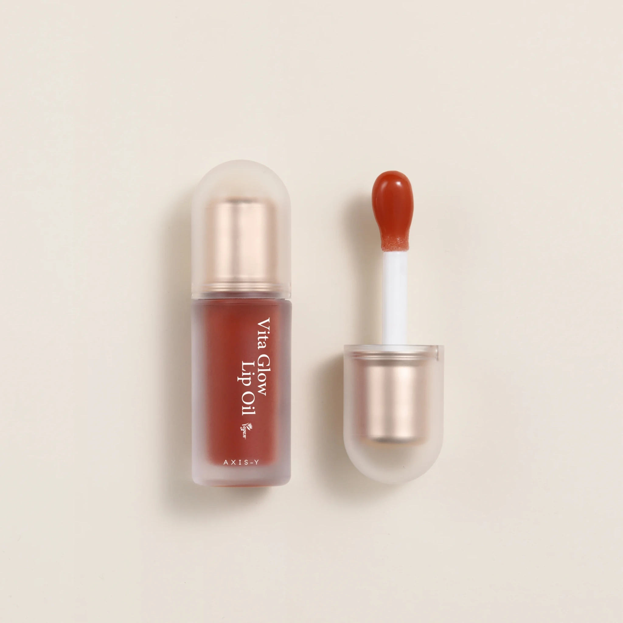 Axis-Y Vita Glow Lip Oil, Cozy Fig, 4,5 g