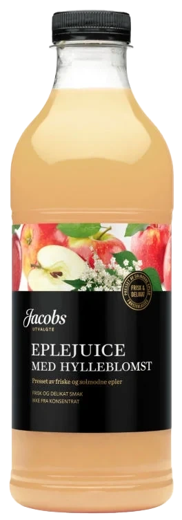 Eplejuice m/Hylleblomst 1l Jacobs