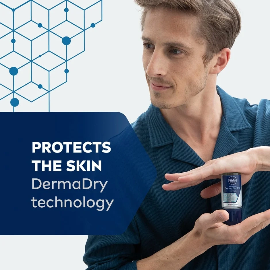 Nivea Men Deoodorant Roll-on Derma Dry, 50ml