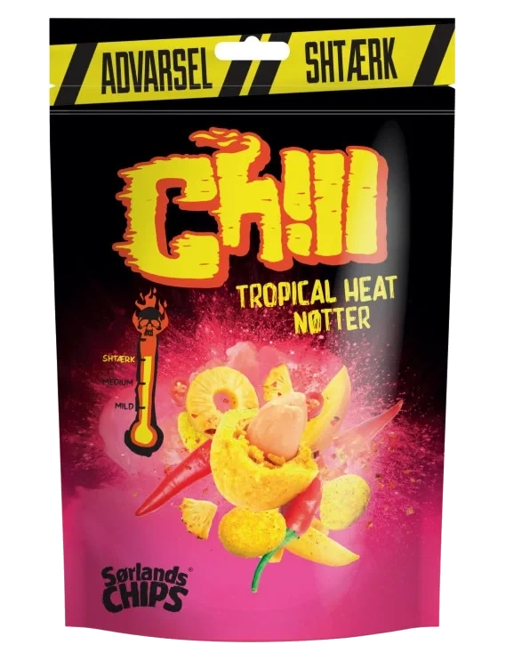Chill Chilinøtter Tropical Heat 130g Sørlandschips