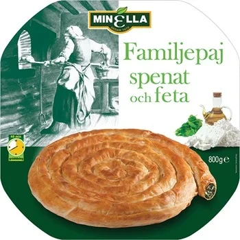 Minella Familjepaj Spenat och Feta