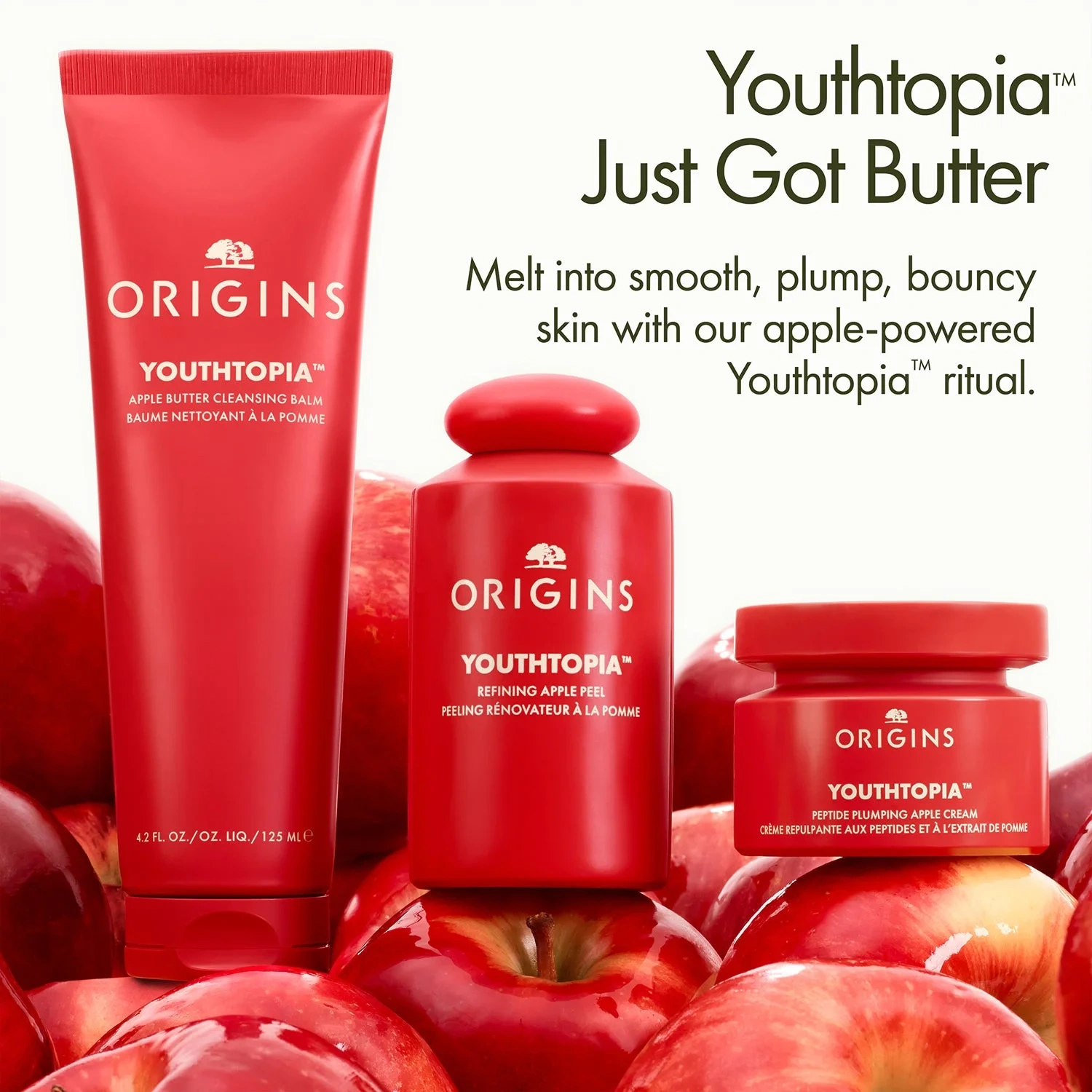 Origins Youthtopia Apple Butter Cleansing Balm & Face Wash 125 ml