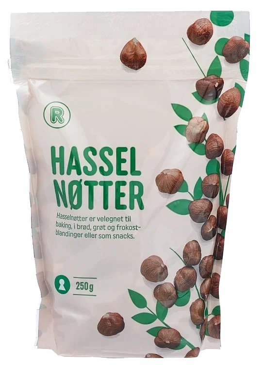 Hasselnøttkjerner   250g