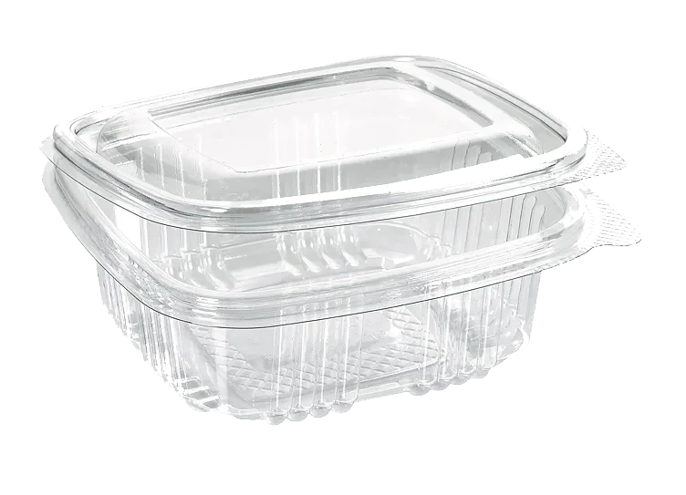 Boks rpet deli 375ml hengslet lokk 134x128x48  50stk