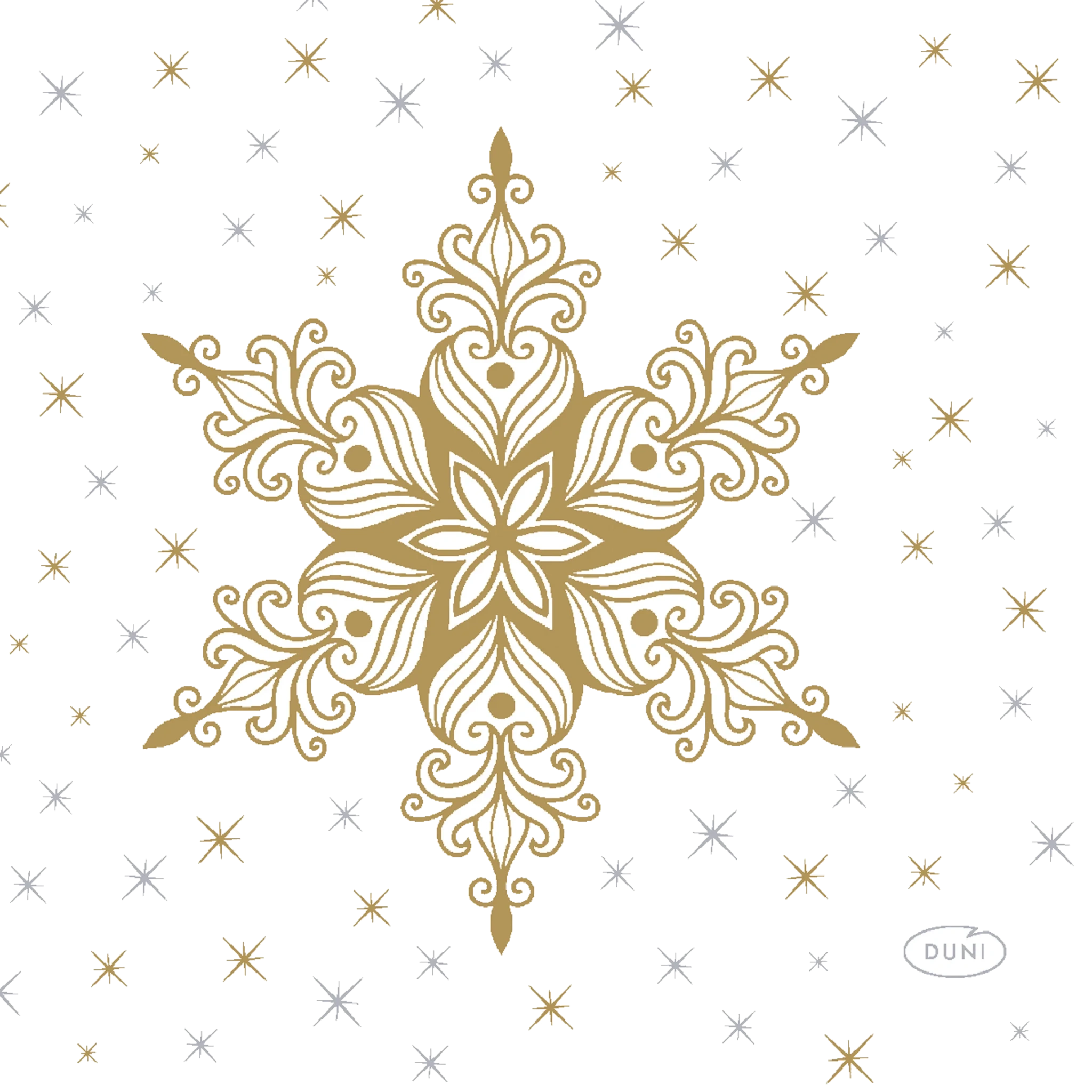 Tissueservett Snow