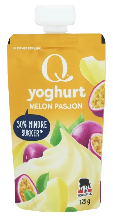 Yoghurt Melon/Pasjon 125g Q