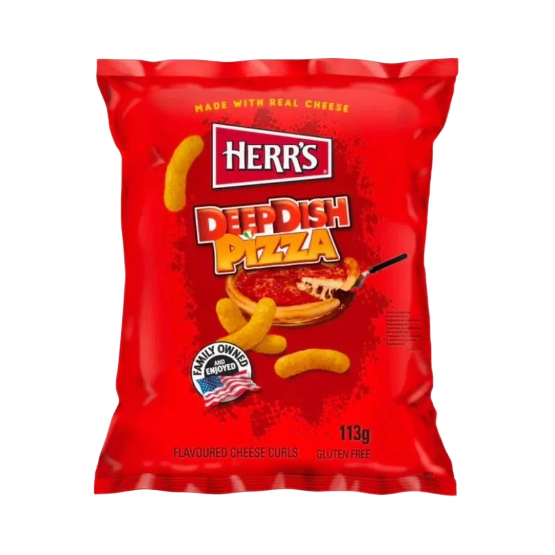 Herr's Deep Dish Pizza Cheese Curls 113 g DATOVARE
