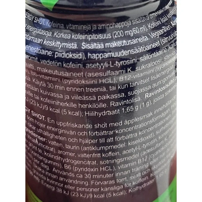 Energy Shot Äpple 12-pack