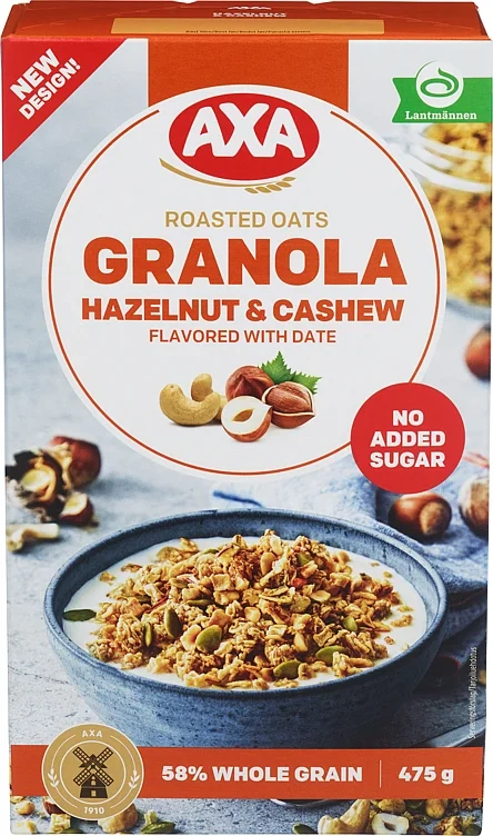 LANTMANNEN CEREALIA AS Granola Hasselnöt/Cashew
